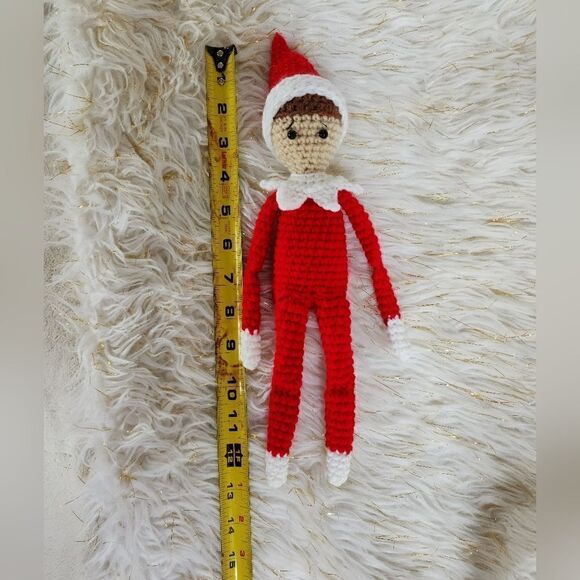 New Handmade Crochet Christmas Elf. - Picture 9 of 10
